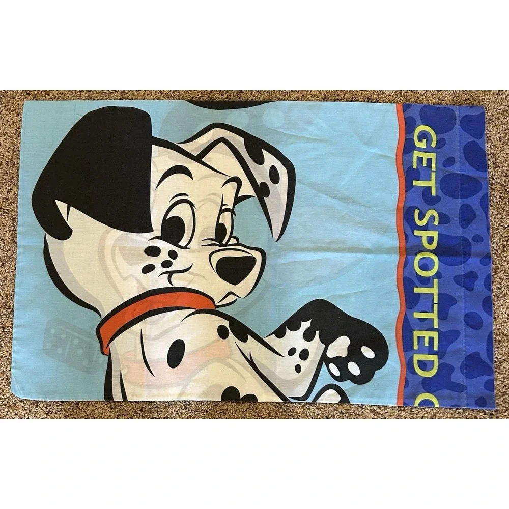 3 Vintage 101 Dalmatians Walt Disney Twin Sheets Set Playful Pups Cotton Blend